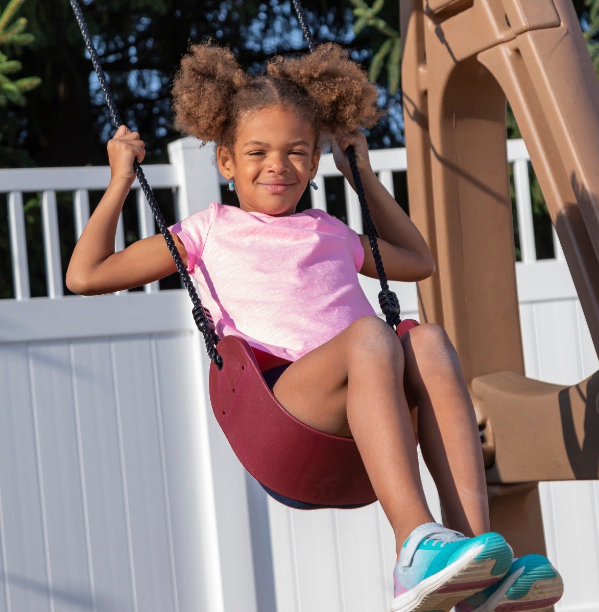 Naturally Playful Playhouse Climber Swing Set Step2