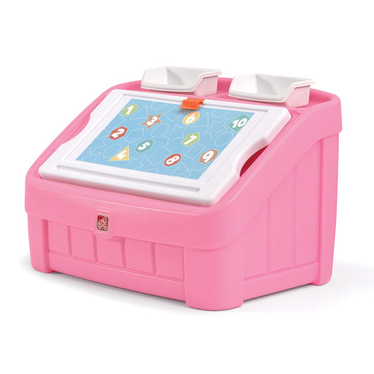 2-in-1 Toy Box & Art Lid™ - Pink Parts